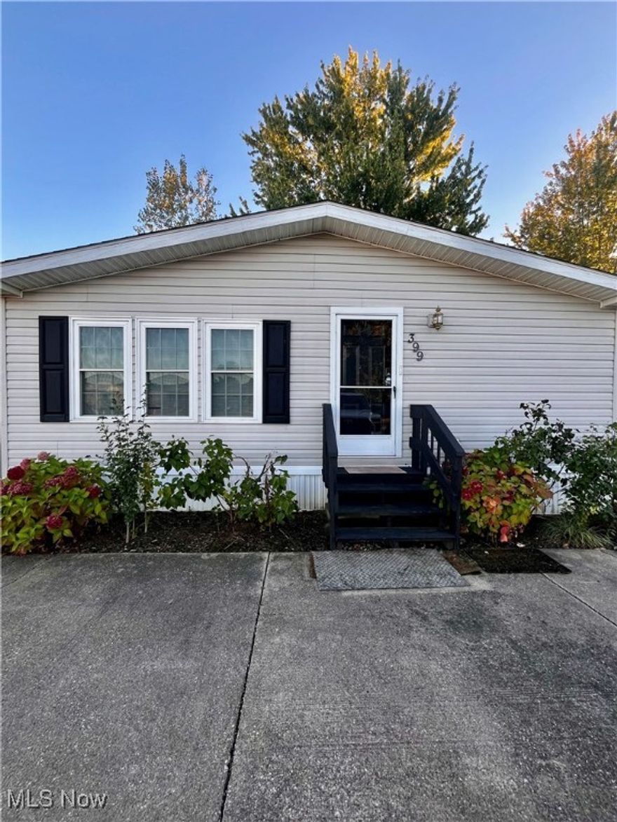 Welcome home to this beautifully updated home located in desirable Golfway Pines in Painesville Township. The open floor plan of this home allows for ample room for entertaining. Tons of windows feature lots of natural sunlight. Beautiful fireplace in living room. Eat in kitchen with option for formal dining room off of living room. Vinyl flooring throughout. The large master bedroom features a walk in closet and en suite bathroom with a shower, jacuzzi tub and double vanity. The other two bedrooms are conveniently located on the other side of the home and next to another full bathroom. New hot water tank 12/21. Lending options available. All appliances included. Private view of backyard. Call today for your private showing!