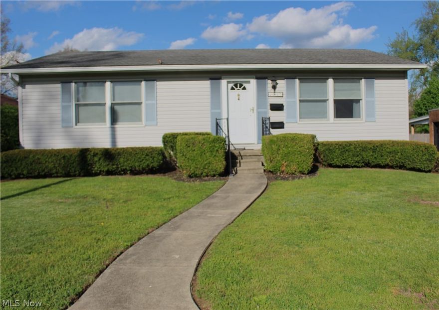This one owner ranch is well maintained and move in ready.  Located in a great neighborhood close to schools and parks.  It has main floor laundry and bedrooms.  The full basement has a full bathroom and a lot of potential.  Well maintained with a walk out door and a room that was used as a salon where the equipment stays.  Current owner has painted murals throughout the home to give it a lot of charm.  Updates include a new water heater and water softener.  This is perfect for a young family or someone looking for ranch style living. Home being sold As-Is.