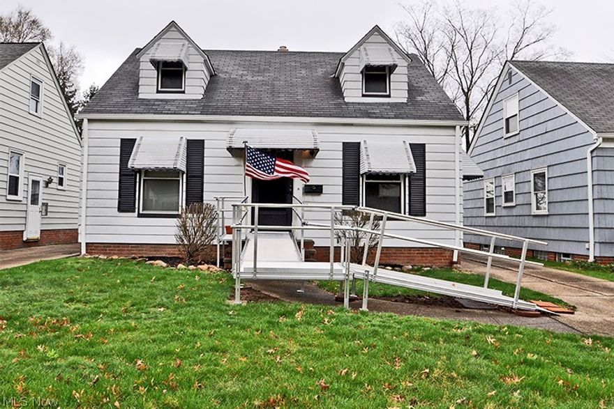 Great Opportunity with this 3 Bedroom Bungalow in the desirable WestPark Cleveland area!! This home offers 1092 above ground finished square footage! The First Floor will have a large 16x11 Living Room with hardwood floors underneath. The Eat-In Kitchen will have ample counter and cabinet space, ceiling fan and all Kitchen appliances stay - refrigerator, range/oven, and dishwasher!  Two generous size first floor bedrooms with hard wood floors. The Full Bathroom was updated in 2018 w/walk-in shower. The Second Floor will provide a large 19x 12 Master Bedroom with carpeting and a Walk-In Closet! Full basement for plenty of storage needs.  Detached two car garage in 2014 with garage opener!! Enjoy the backyard for your outdoor needs! Many updates include: newer forced air gas furnace, central air conditioning - 2018, glass block windows - 2016, electrical panel, windows - 2011 and more!  Washer and dryer stay as well! Handicapped accessible from the front door.  Minutes to both I-480 and