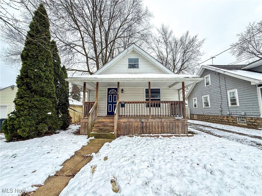Cozy Bungalow style home located on the East side of Akron bordering the Springfield Township area. The covered wood front porch welcomes you into the living room and extended open layout to the galley style kitchen. The two bedrooms and full-size bath are adjacent to the living room. First floor laundry hookups on the first floor as well as in the basement.The masterbedroom completes the upstairs with a full size bedroom, huge master bathroom with shower tub combo. The door in kitchen leads to a small deck and steps down into the back yard. The driveway is a pathway to the two-car garage near back of the property. Ready for move in! This home is ready for you! All interested all applicants will be provided an online link to apply at a cost of $50 per adult. Residents will be responsible for maintaining a lawncare, utilities, and renters' insurance.