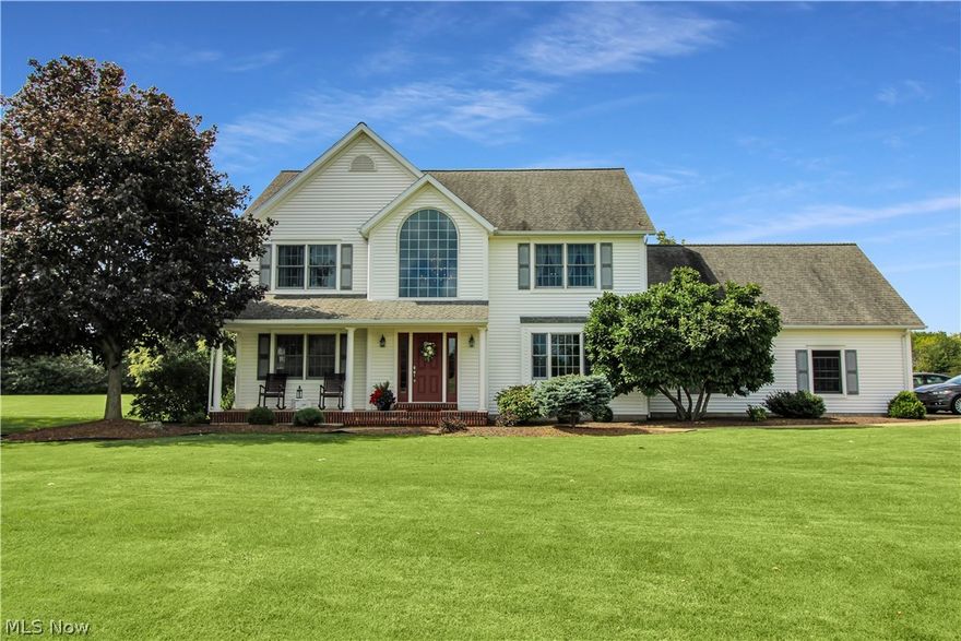 Looking to build but don't want the stress...look no further. This home has it all! Fantastic layout 4 bedrooms, 2.5 bath home. All bedrooms on the 2nd floor featuring a large master suite with a large bathroom and walk-in closet. The first floor offers a living room, family room, formal dining room (currently used as another living space), large open spacious kitchen with a dinette area. Laundry room with a utility sink and large countertop plus storage, including the washer and dryer. 2.75 acre plus lot gives you plenty of outdoor space plus a patio off the rear of the home and a fire pit. Call today to take a look!