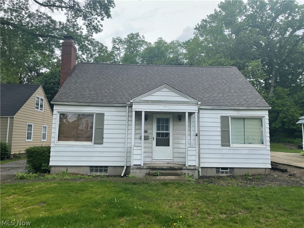 An amazing value in Cuyahoga Falls WEST of state rd! This 3 bedroom 1.5 bath cape cod has a partially finished basement. The large living room has a fireplace. There is a formal dining room, as well as a family room addition. The roof is brand new (2021), furnace and central air only a few years, vinyl windows, wood floors, a garage, ample storage, and so much more.