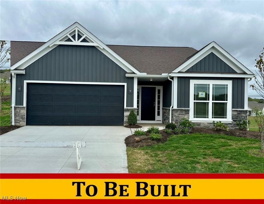 ** TO BE BUILT ** The Windham III Plan, 3 Bedroom, 2 Bath, 1725sf stand-alone Villa (detached villa) is Ready-to-be built. We just adapted a NEW site-plan to include additional single unit homesites! There are Multiple Homesites left to choose from. The Villas at GentleBrook, is a senior living condominium community in the Village of Hartville, with finish pricing in the mid $300’s and up. ** “Starting At” price generally refers to the base house, before addition of upgraded finishes, features, and buyers’ customizations. Some photos depict upgraded elevations and/or optional features available at additional cost and may not represent the lowest-priced homes offered in Gentlebrook. Designed for individuals 55+, ready to embrace casual living. The Villas feature a combination of detached and duplex models. All Villas feature Craftsman styling, exteriors detailed with stone, siding and Craftsman inspired accents. Ranging from 1,300+ to 1,900+sq ft, each Villa offers expansive living areas featuring open-concept design. The main area boasts a generous kitchen: large island, walk-in pantry. All Villas include a large owner’s suite with double-bowl vanity, walk-in shower, water closet, and oversized walk-in closet. Bedroom 2 and Bedroom 3/Flex Room located off the foyer entry, feature an adjacent full bath for carefree visits; Flex Room easily converted to a home office. Outdoor living space with front and back porches. Each Villa includes a two-car garage, with optional storage additions or three-car garages available for detached Villas. Residents can safely enter the house from the garage through the Family Foyer, with adjacent laundry room Most Villas include a full basement with options for finishing.Model Home located at 510 Meadow Circle SW, Hartville. **Base Prices are Subject to Change at any time prior to accepted purchase agreement. Taxes have not yet been established.