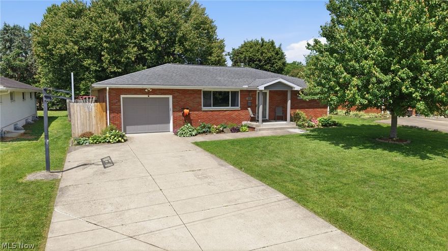 Beautifully updated ranch home on a dead end rd in the heart of Belpre! This 3 bedroom, 1.5 bath home offers a move-in ready feel with numerous updates throughout, including a gorgeous remodeled kitchen with matching appliances, neutral finishes, updated flooring, fresh paint, and new carpet in the partially finished basement. The main floor features all three bedrooms and bathrooms, while the full basement provides additional living space, storage, and flexibility. Enjoy the fully privacy fenced backyard complete with a patio, fire pit area, and a spacious outbuilding for extra storage. Convenient basement access through the garage. Clean, well maintained, and ready for its next owner!