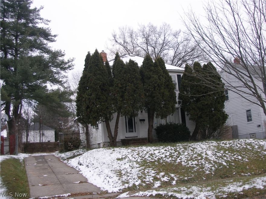 Home sold in "as is" condition.  Newer furnace and hot water heater. First floor bedroom or den with two closets. Home needs work, but has much potential.