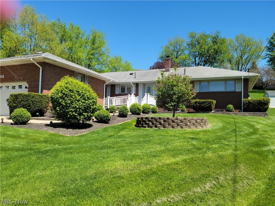 Check out this 4 bedroom brick ranch located in N.Canton school district , close to Price Park and 5 min. from I-77 and Belden Village! (in Plain Twp)  Private 4th B.R. addition makes a great office or would make a perfect in-law suite, as it boasts its own full bathroom, walk in closet and back door entrance. Spacious living room and 1st floor family room with gas fireplace. Updated Legacy oak kitchen with pull out drawers, comes fully applianced and is open to dining  area and family room. Newer laminate flooring throughout most of 1st floor, along with newer Pella vinyl windows with built in blinds! Enjoy summer evenings on the lovely covered paver patio-gas grill stays. Beautiful well manicured yard with many perennials and flowering trees French drain system installed so that water is diverted away from house. A 12x 16 storage shed helps for addt’l. Storage. There is a nice oversized 2 car garage attached to home by a covered walkway. It is handicap accessible with ramps (can be e