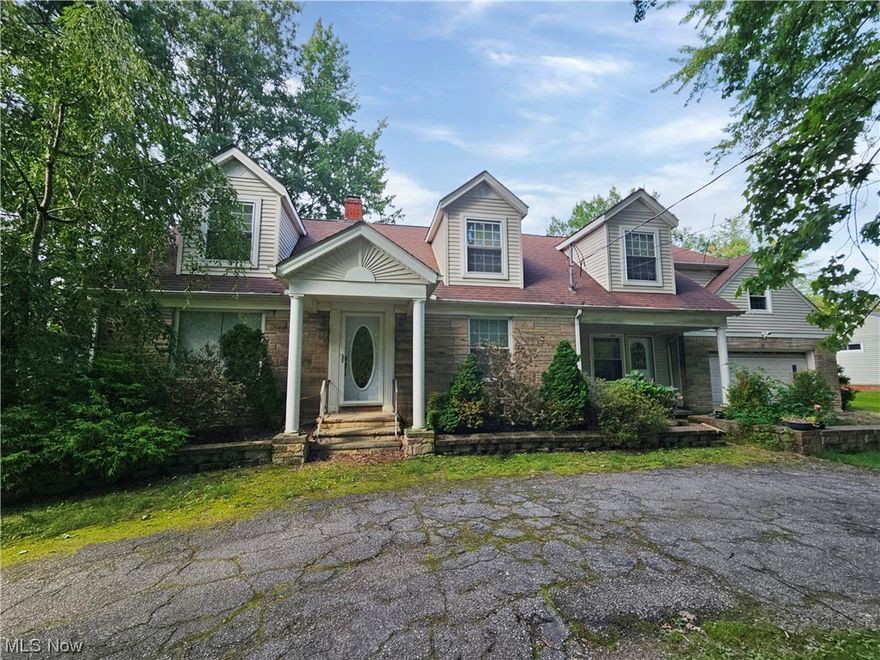 Looking for endless potential and uniqueness? Look no further this 4 bedroom cape sitting on 1.12 acres won't last long. Upon entry you will notice the charm and character of the home. The first floor offers a large mudroom/foyer with access from the front door, garage and rear yard. Large living room with beautiful hardwood flooring and fireplace, formal dining room, galley kitchen overlooking rear yard, first floor full bathroom and bedroom or office. The second floor has 3 large bedrooms and full bath. The home is being sold as is, easy to show, call to book your private appointment.