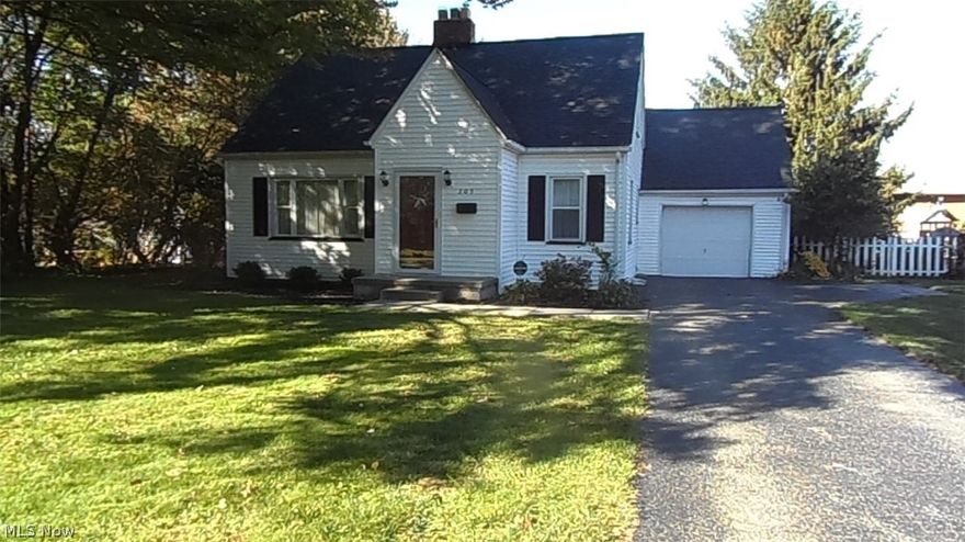 This quaint cape cod is just waiting for it's new owners to make it their own special place. It's location is close to Poland Village, shopping and restaurants. With it's large yard there are many possibilites for expansion and entertaining. The first floor has hard wood under the carpeting with a living room fireplace and a corner built in hutch in the dining room. Make your appointment today because this one won't last long!