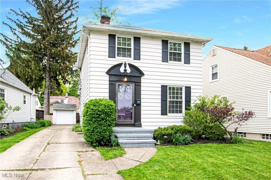 From the moment you step inside, you’ll appreciate the warm hardwood floors, soft color palette, and thoughtful layout that make this home feel instantly welcoming. The dining room flows easily into the living space, with natural light pouring in from every angle. Upstairs features two bright, restful bedrooms with plenty of storage. An updated bathroom adds a modern touch. The partially finished basement gives you bonus space for a home office, media room, or workout area—whatever fits your lifestyle.
Outside, enjoy a lovely backyard, a detached garage, and a long driveway with room for guests. Located close to parks, schools, restaurants, and highway access, this is a great place to call home. recent updates include: furnace (2021), hot water tank (2021), and windows (2022). Don’t miss your chance to see it—schedule your showing before it’s gone!