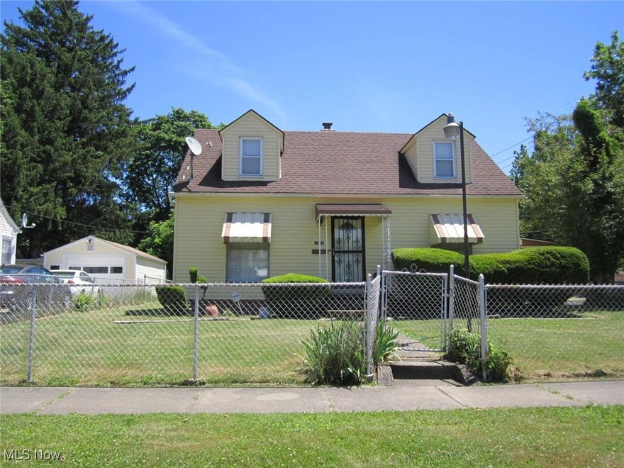 Come see what this home has to offer. This cape cod features 3 bedrooms, 1.5 baths, ceiling fans in bedrooms, textured ceilings, super-sized finished rec room and extra bonus room in basement to use as an office or play area, storage galore, laundry chute, newer windows, glass block windows, newer roof, decorative stone chimney. This home has an eat in kitchen with stove and microwave. Refrigerator in  basement will stay. Gas furnace, newer hot water tank and electrical repairs (2021), central air; vinyl sided exterior, 2 car detached garage with door opener, concrete driveway and large fenced yard. 
Special assessments: street cleaning-$159.12/street lighting -$87.68
This home is located close to all major conveniences.