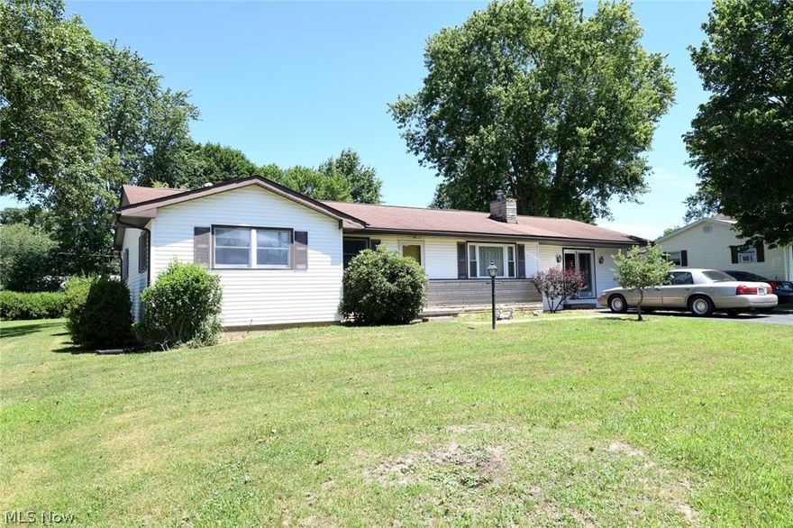 Ready for you to put your finishing touches !   Very nice ranch with living room, 3 bedroom, 1.5 bath, eat in kitchen, laundry room and family room on main level  (family room was previous garage) 
Home has large covered rear porch, 3 car detached garage and nice level lot 
Lower level is partially finished