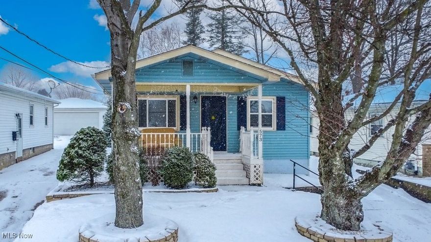 This charming 3-bedroom, 2-bathroom ranch offers convenience, comfort, and move-in-ready appeal. The inviting large front porch sets the stage for relaxation and welcomes you into this well-maintained home. Inside, the main floor boasts a thoughtfully designed layout with three bedrooms, an updated full bathroom, and a cozy living room. The eat-in kitchen provides the perfect space for casual meals and family gatherings. The finished basement adds versatility with an additional full bathroom, ample storage, and a spacious area ideal for a recreation room, home office, or gym. Outside, you'll find a detached 1+ car garage and a low-maintenance yard to enjoy. With updates throughout and a prime location close to schools, parks, shopping, and dining, this home is a must-see. Schedule your private tour today and discover all that this delightful ranch has to offer!