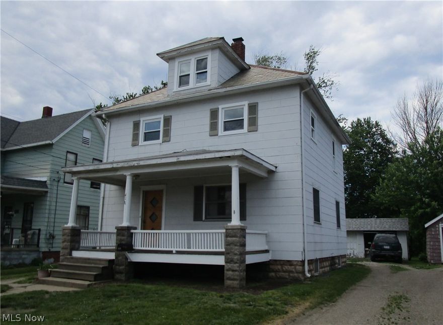 Fixer upper looking for a new owner.  Attic floor could make a 4th bedroom.  Main and second floor have full baths.  Some electical updated.  New Vinyl Windows in 2nd & 3rd floor 2014.  BEING SOLD AS IS- CASH OR REHAB LOANS ONLY.  Shared driveway