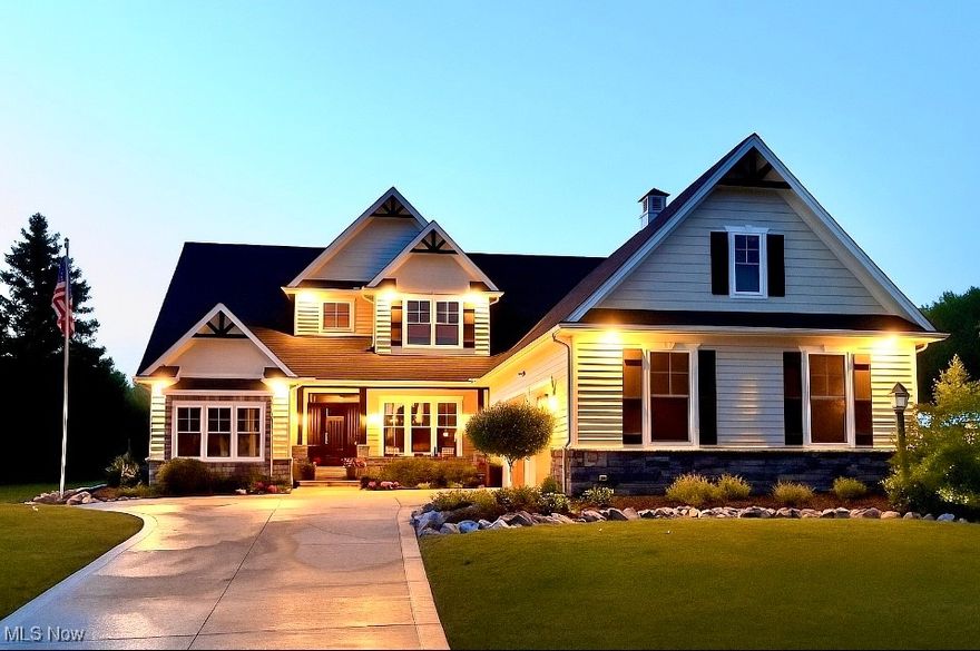 Luxury 4 bedroom, 4.5 bath modern farmhouse custom built home in 2019. This stunning property offers exceptional design and comfort with a first floor master suite and a second bedroom with en-suite bath on the main level. Elegant architectural details include vaulted and tray ceilings throughout. The home features two full kitchens, ideal for entertaining or multi-generational living, along with a finished basement that expands your living and recreation space. Outdoors, enjoy a beautifully fenced backyard, covered porch and patio, and a professionally landscaped setting that showcases a semi in-ground swimming pool and a private basketball court. Perfect for both relaxation and entertaining, this home combines luxury finishes with thoughtful amenities inside and out. Schedule your private tour today.