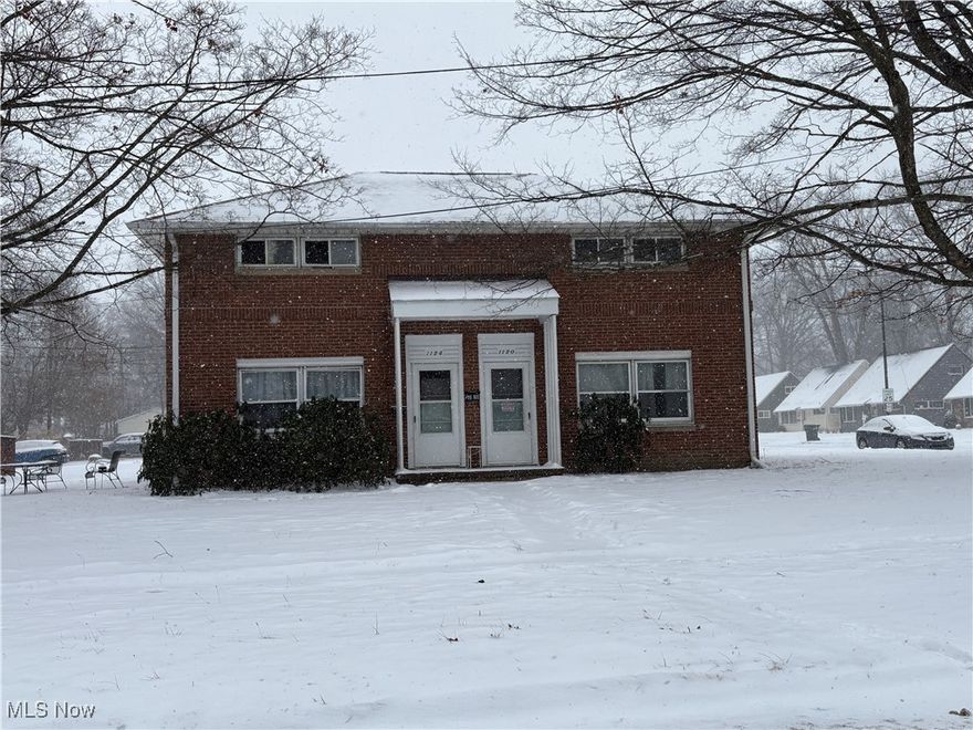 Fantastice brick duplex in the heart of Cuyahoga Falls. Live in one side and rent the rest or make this property a great addition to your rental portfolio. Two bedroom one bath each with in suite laundry hook ups. Convienently located near shopping, the entertainment district and highway access. Don't miss out on this opportunity. Can Be sold as a package with 1917-1921 Lancaster