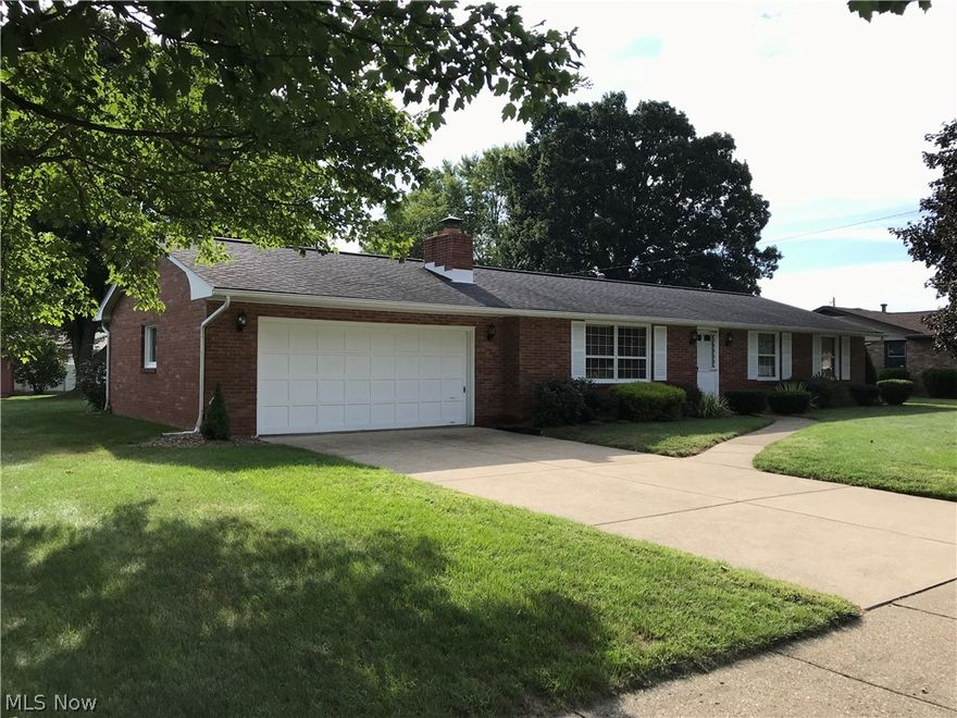 3 bedroom, 2.5 bath all brick ranch.  Wood burning fireplace with gas inset in the living room.  Hardwood floors in the bedrooms.  New roof in 2016.  New gas furnace and air conditioner in 2018.  Taxes reflect the seller receiving a homestead credit of $381.22 annually.
