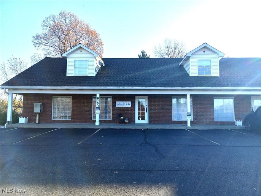 Great opportunity for office space on Cleveland Ave. in North Canton/Lake Twp. This spacious suite consist of a 20x22' large main office space, 3 offices - 12x15, 11x12, 11x14', break room 8 x11' and half bath.  Owner pays for water, sewer, gas, electric and trash. Suite will be available for lease on 12/12/24.