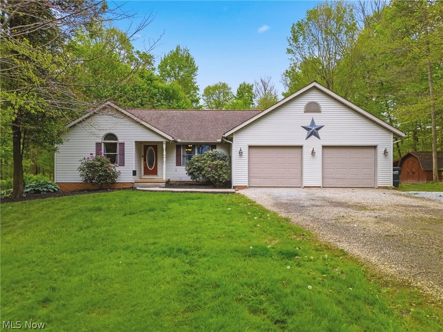 Located in the desirable Gettysburg Farms subdivision and tucked away at the end of a quiet cul-de-sac, this beautifully maintained ranch offers the perfect blend of privacy, space, and comfort on over 2+ wooded acres. Featuring 5 bedrooms and 3 full bathrooms, this move-in ready home welcomes you with an open layout, cozy electric fireplace, new flooring throughout, all new kitchen appliances, a custom spice rack in the walk-in pantry, and custom closet built-ins in both the main and guest bedrooms. Permanent holiday light fixtures add convenience and charm year-round. Step outside onto the large back deck and take in the peaceful wooded views, frequent deer and wildlife sightings, two fire pits, and a private archery range create the ultimate outdoor retreat. The finished walk-out basement expands the living space with two additional bedrooms, a stylish bar area, a home theater setup perfect for entertaining, and an extra finished room ideal for a home office, fitness room, playroom, or flex space. Located in Orrville LSD, this home combines comfort, flexibility, and location all in one.