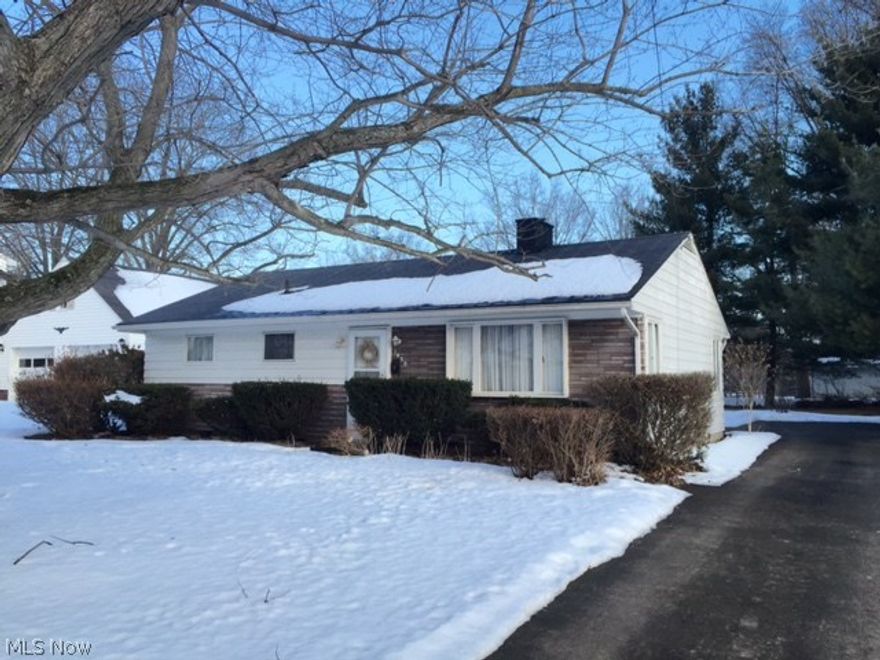 You'll feel smart purchasing this conveniently located ranch. Home has a spacious Living Room & 3 bedrooms, one bath and detached 2 car garage. You can move right in or choose to upgrade, either way you win.