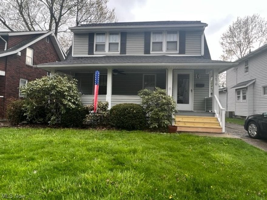 This 3 bedroom, one bath home has been well cared for with many improvements. Original hard wood floors through out, updated kitchen with newer appliances and a breakfast nook. Main level features family room, large dinning area with classic built in glass door cabinets with drawers. 3 large bedrooms and a full bath completes the second level. Full basement with lots of storage and a laundry area with new washer and dryer. New furnace and central air just installed. New dog door off kitchen for your puppy. Cozy front porch with swing and a large fenced in back yard. Enjoy your 1+ car garage with electric. Call for showings!