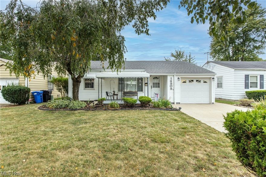 Welcome to 14505 Rockfern Ave! This turnkey, low maintenance ranch has been renovated throughout. The most notable updates include all light fixtures, electrical panel, plumbing fixtures, subfloor in the bath, flooring throughout, HVAC '21, and newer roof/gutters. Also, the windows, vinyl siding, rebuilt front porch, and driveway have also been addressed and are in tremendous condition. The stunning curb appeal will grab your attention, which will lead you to the completely fenced in backyard which provides a patio, and large outbuilding. Situated in the highly coveted Westpark neighborhood, this location offers quick access to Hopkins International airport, and is just minutes away from downtown Cleveland. Purchase with confidence! Thank you for visiting!