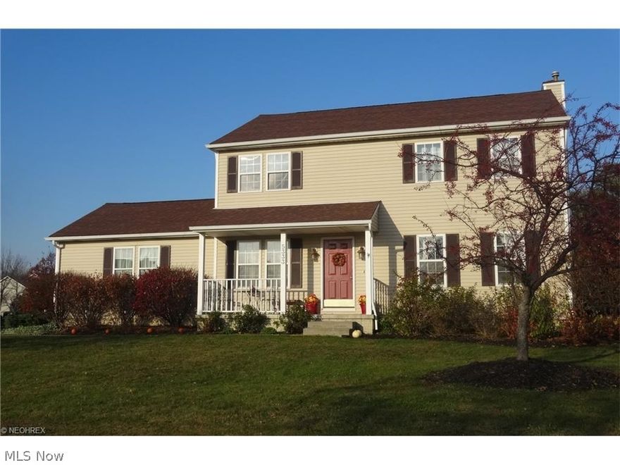 The seasons are changing. Isn't it time for you to make a change too? You'll be inspired by this meticulously maintained colonial style home that offers over 2000 sq ft of living space and an abundant amount of storage space. Tastefully decorated colors enhance the walls with newer neutral carpet throughout the living room, family room, stairs and hall (2013). The open kitchen is great for entertaining with both the dining and family room on either side. The 4 spacious bedrooms offer ample closet space with a walk-in closet in the master. The master bath has 2 separate vanities for whatever your needs may be with additional storage. Enjoy the beautiful changing seasons from the deck that is just off the kitchen with a bamboo privacy fence along the top tier. Newer roof (2006), hot water tank, sump pump, garage opener. The backyard is fenced in. Semi finished basement. Close to school, shopping and park. Easy to show!