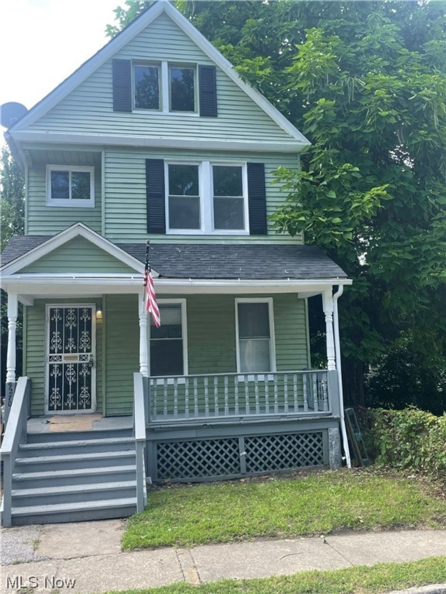 Attention investors!! This beautifully updated single family home is close to University Circle and 1-block away from Cleveland Clinic
main campus. Since Opportunity Corridor has been completed and improved access, this area has seen significant investment. The
property underwent a full renovation in June 2022 including new HWT, new furnace and the addition of air conditioning. A half bath
and laundry space was added to the main floor at the same time. The beautiful kitchen was completely updated and a convenient
peninsula style bar was also added. Tenants love the clean and elegant bathroom. New flooring and painting are throughout the house. With three bedrooms and 1 and 1/2 baths, there is plenty of space to spread out. The front of the house has a great porch to relax on and the exterior was completely updated during the renovation. Occupied through June 2024. This property can be purchased alone or it can be bundled with 9274 Amesbury Ave (MLS# 5014295). It won't last long... don't miss this opportunity to own a beautiful investment property.