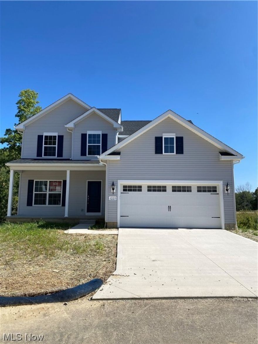 Welcome to The Enclave at Forest Lakes! Located in the city of Green, this home is tucked away behind all your major retail, grocery, and restaurants, less then 5 minutes from I-77, and 20 minutes from Downtown Akron. This home has an estimated completion of May. The Irving is our 3-bedroom 2.5 bath floorplan of 1,854 sq. ft. This Irving has been upgraded to include a living room extension off the first floor, and a spacious finished basement. Enjoy cooking in your open kitchen with granite countertops, gas range, subway tile backsplash, 42” white cabinets with matte black hardware and fixtures that carry throughout the home to give it that farmhouse feel. The living room is suited with a black tiled fireplace with white mantle, and hard surfaced LVP flooring that spans the entire first floor up to the home office suited with white French doors. Upstairs you will find you r2nd floor laundry and 3 bedrooms including your owner suite that is suited with double bowl sinks in the bath, a tiled walk-in shower, and 2 separate walk in closets! With an outdoor playground, pavilion, and walking trails throughout the community, and tucked right down the parkway from all of the nearby shopping, this home is not one to miss. Reach out to our sales consultants today to set up a showing!
