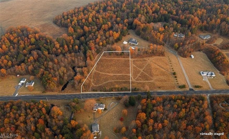 A Rare Opportunity in Desirable Leroy Township! Over 3.15 Scenic Acres! Two Parcels Sold Together! Discover an exceptional chance to own over 3 acres of picturesque land in the heart of Leroy Township. These two adjoining parcels (07-A-005-B-00-014-0 and 07-A-005-B-00-016-0) offer a beautiful blend of open meadow, mature trees, and natural scenery! Ideal for building, recreation, or long-term investment. Conveniently located just minutes from Route 90, this property provides the perfect balance of peaceful, country living with easy access to nearby amenities. The land features gently rolling terrain and generous road frontage, giving buyers multiple options for future home placement, driveway layout, or site planning. Gas and electric are available at the street for added convenience. A scenic creek borders the rear of the property, offering tranquil views and enhancing the natural, park-like setting. The surrounding landscape includes well-maintained homes, farmland, and wide-open green space, contributing to the quiet, inviting atmosphere that Leroy Township is known for! Whether you’re designing a custom home, creating a private weekend retreat, or expanding your investment portfolio, this combined offering delivers exceptional potential and stunning natural surroundings!