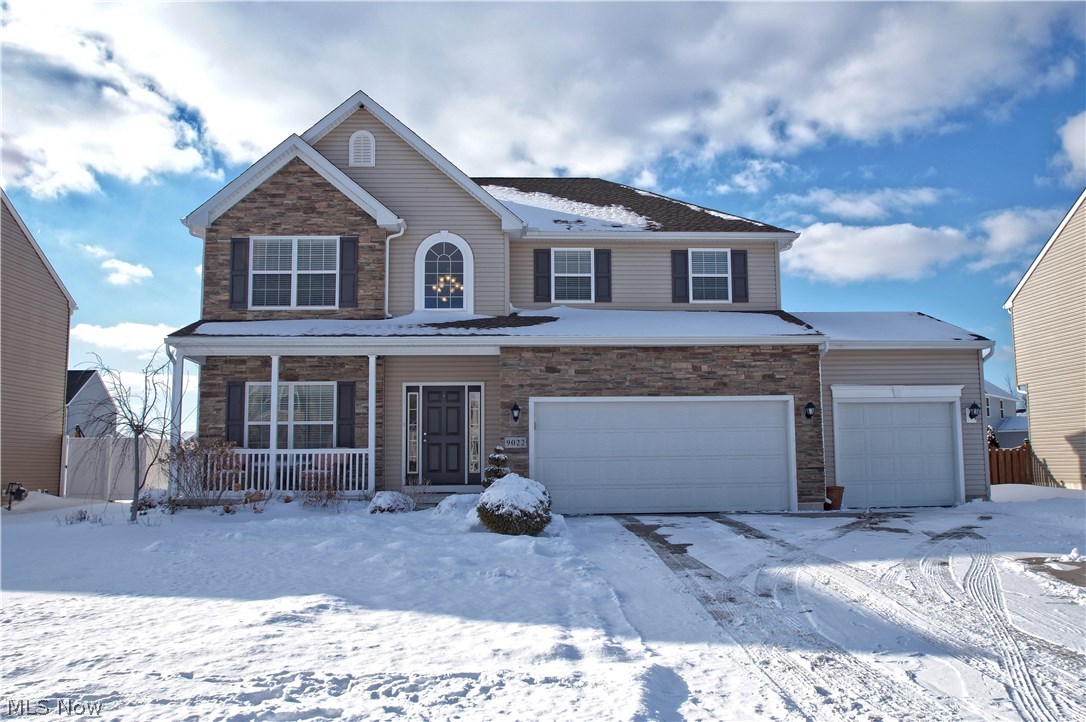 Welcome to this move-in ready and meticulously maintained home, located in desirable Waterbury Development. This home includes over 3,300 sq ft, 2 story foyer, a 3-car garage w/ key-less entry pad, 4 extra large bedrooms, 1st floor office, 2.5 baths, upgraded kitchen with a center island, a morning room off the kitchen, a formal dining room, a family room with stone fireplace, a separate living room, a full basement, patio, owners suite with sitting area and an on suite bath that includes a garden tub and separate stand-up shower. Since building this home, owners have spent thousands of dollars in home improvements, including professional landscaping, patio with a gazebo, upgraded light fixtures throughout, custom blinds and window treatments, custom built-ins, iron spindles, stone fireplace with StackStone mahogany mantel, backsplash in kitchen, stainless steel appliances, under cabinet lighting, travertine flooring in the family room, upgraded carpet and many other updates throughout