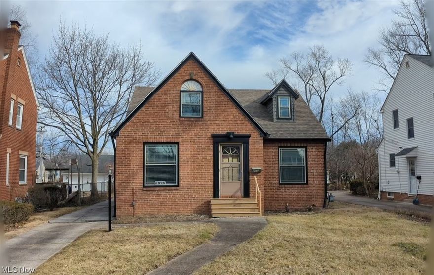 ********** JUST REDUCED!!!  **********
Beautiful solid masonry 1,743 sqft. all brick master bungalow with spacious open floor plan and contemporary styling!*** Just select your custom dream kitchen cabinetry/countertops/plumbing fixtures and your all set to move in!*French doors from LR to Back right 1st floor grey bedrm. can be installed if Dining Rm. or Den is preferred ***$75,000.00+ in recent updates!***Brand New Roof, Windows, Furnace, A/C, Bathrooms, hot water tank, recessed lighting up & down, up mini split, MBR shed dormer addition up,  power vent, chimney liner, downstairs furnace and a/c, upstairs mini split, new wiring, Electrical panel, all New Plumbing and Vinyl plank flooring throughout***Rough plumbed for Shower/tub, Toilet, Sink for Full Bath in basement, all new underground plumbing throughout the basement floor, and check valve on main installed***Perfect basement to add finished Rec. Room!***Stunning huge Master suite Up with New carpeting, Recessed lighting, Glamour bath, Soaking tub and Huge walk-in closet or Nursery!***New Roofing shingles purchased and stacked in garage for garage roof***Brick for new stoop included***Big 50x204 lot on a very desirable street***Perfect opportunity to buy a home with all the difficult, expensive items done for you, but still able to add your personal finishing touches!***Could also work for investors as a flip***Recent area  comps verify this homes finished market value in the $250k+ range!!***Contact listing agent to see it today!