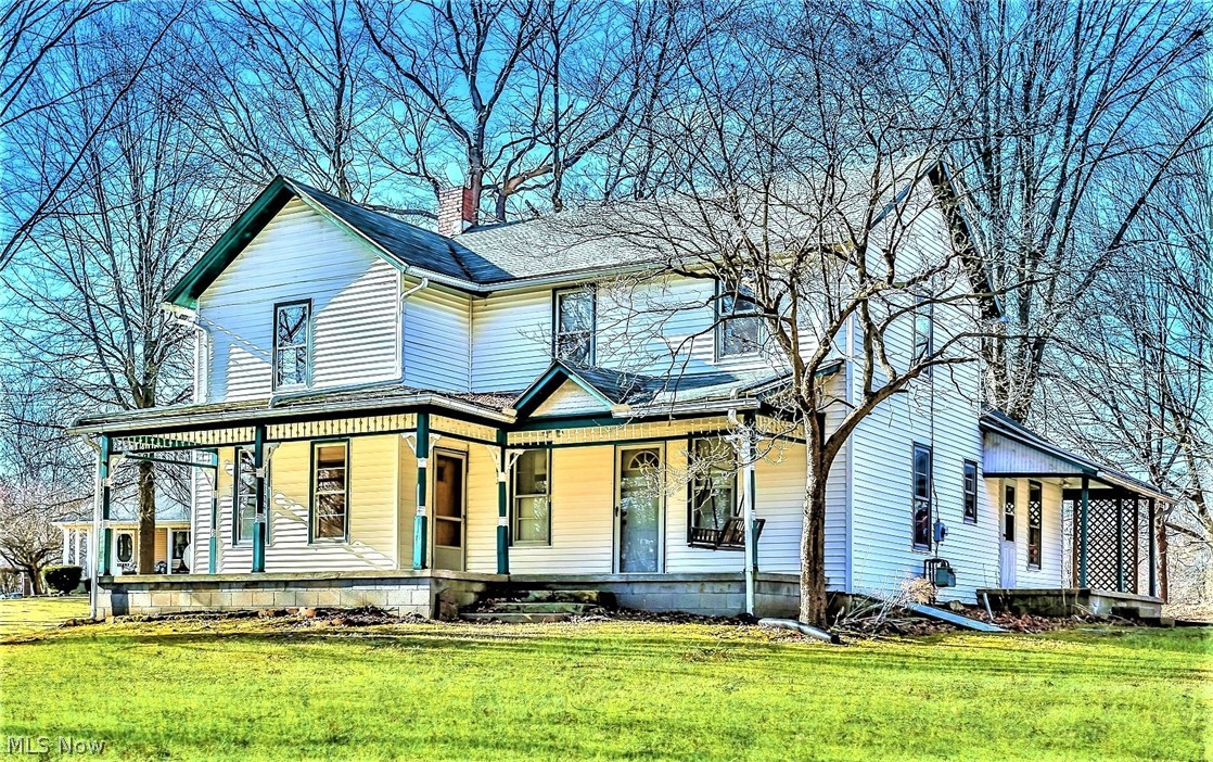 * Charming Farmhouse On Medina Line Rd In Highland LSD W/4 Bdrms, 2 FULL Bathrms, Garage & BARN On Almost 2 ACRES!! *1850 Sq Ft. Includes: Main Home 2-3 Bdrms & 1 Bathrm W/A Separate Entrance IN-LAW SUITE Or RENTAL (Endless Possibilities) Also Featuring 2 Bdrms, 1 Bathrm *Detached 1 Car Garage + Covered Storage For Recreational Vehicles *1800 Square Foot BANK BARN W/23' Vaulted Ceilings, FOUR 12 Ft.+ Tall REAL Weathered Tried And True BARN DOORS To The West 2nd Flr Entrance & Barn Doors To The Lower Level Entrance. <-- Would Look Really Amazing Restored!! *Relax And Swing On The Front COVERED PORCH That Extends The Entire Span Of The Home @ Almost 400 Sq. Ft AND Unwind On A Side COVERED PORCH For Barbecues! *Almost 2 ACRES Of Land! *Long Gravel Drive! *Walk In To A Living Rm W/Carpet *1st Floor Office OR Bedrm If Needed (Closet is there) *Step Over To An EAT IN Kitchen W/ Stainless Faucet And Sprayer, Above Sink Lighting & Lighted Walk In Closet *1st Floor Full Bathrm W/Built In Linen