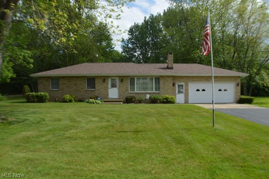 You'll feel right at home in this 3 bedroom, 1.5 bath ranch.  Lovingly maintained with so much to offer; large living room, family room, spacious kitchen with removable island plus plenty of cabinets.  There is a built-in generator hookup (generator included) in attached 2-car garage.  Full basement has been waterproofed with transferable warranty and has a wood-burner to keep you nice and toasty.  Newer furnace and roof plus much more.  All this on 1.21 Acre!