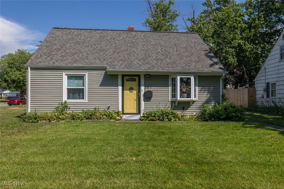 Welcome home to this delightful 3-bedroom, 1.5-bath Cape Cod bungalow, boasting a newer roof, vinyl siding, and windows (2016). Convenient tile floors flow throughout the main level, creating a clean and cohesive look.
The inviting living room features paneled walls, crown molding, and a bright bay window, opening seamlessly to the eat-in kitchen with tile backsplash—appliances included. The first-floor laundry room, complete with washer, dryer, storage cabinets, and backyard access, adds everyday convenience.
Two bedrooms on the main level share a full bathroom. The first bedroom has tile flooring and fresh paint, while the spacious primary bedroom offers carpeted comfort, painted paneled walls, and an included AC window unit.
Upstairs, you’ll find an updated third bedroom with laminate flooring and fresh paint, plus a versatile additional room with newer carpet, a ceiling fan, and built-in drawers—perfect for a bedroom, office, or hobby space. A half bath completes the upper level.
Enjoy outdoor gatherings on the cozy brick patio overlooking your partially fenced backyard, with a 1.5-car detached garage for extra storage and parking. Don't Delay - Schedule your showing today!