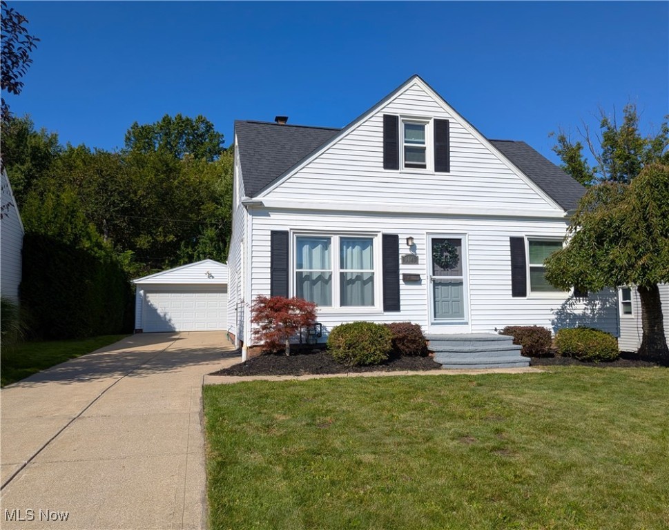 Amazing spacious and move-in ready 3 bedroom 2 full bath Cape Cod *City in the front, country in the back! *2 car garage and fenced-in private backyard, overlooking woods and no backyard neighbors! *Mayfield School District, including Millridge Elementary! *Kitchen shows off white cabinetry, all appliances and is open to large dining room with cabinets, shelves and sliding glass doors *Two beautifully done, spacious and bright first floor bedrooms *Wide open living room with loads of natural light! *Show-stopping main bathroom with oversized walk-in shower, luxurious soaker tub and double vanity! You may never want to leave! *Upstairs offers a serene, large private bedroom with office or nursery nook and plenty of storage *Finished basement rec room and full bathroom lets you entertain with ease! *Laundry room with washer and dryer, newer hot water tank (2022) , furnace, A/C and storage *New roof in 2020! *Two car garage with single door access as well *Keep kids and pets safe in the fenced-in backyard, and entertain
family and friends on the brick paver patio *Transferrable warranty on basement waterproofing *Close to schools, shopping, dining, hospital, and highways *Schedule your showing today!
