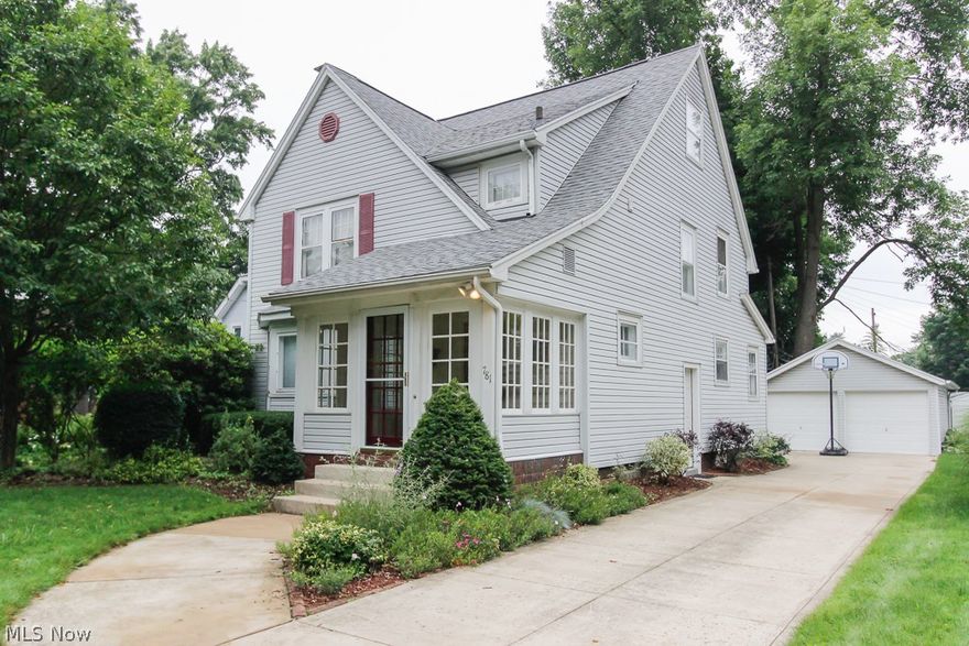 Charming West Akron home with loads of character. Great deck in the backyard including a two car garage and mature landscaping. Updated Bathroom & Bedrooms, freshly painted. Updates include newer kitchen, roof (2011), boiler (2014) and hot water tank (2014).