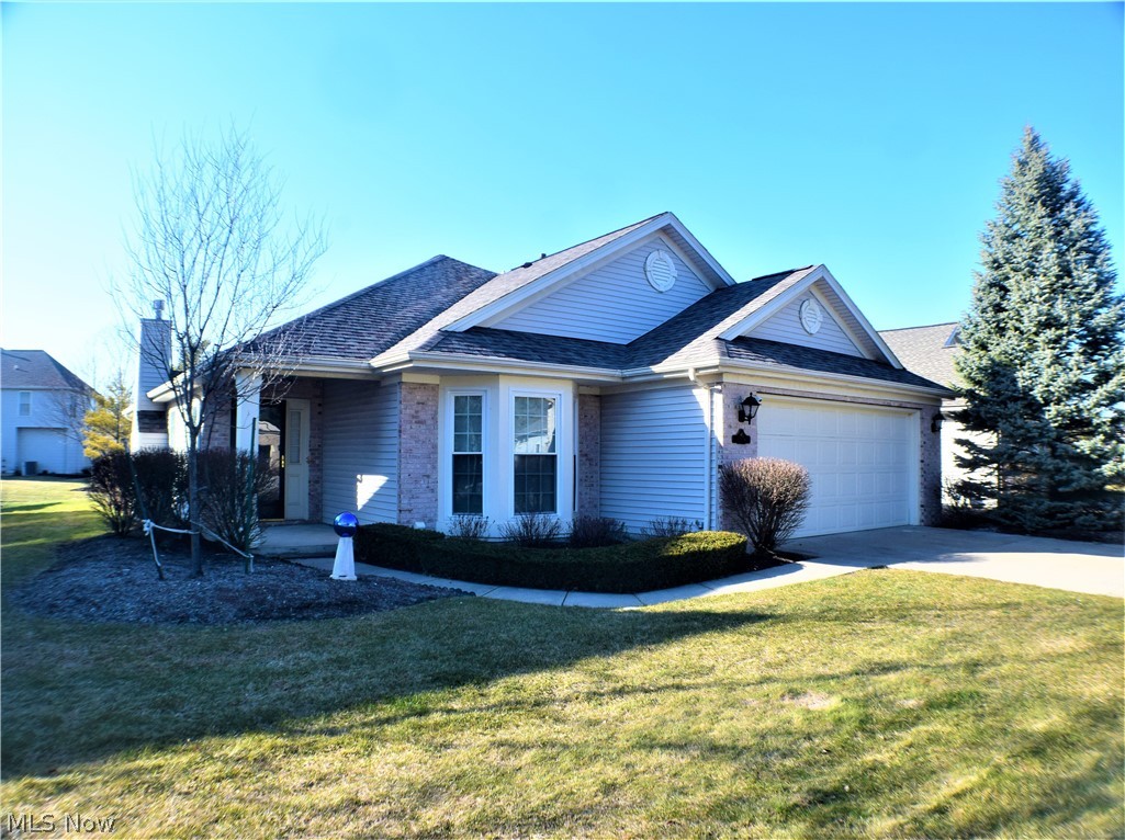 Rare Find! Free Standing Ranch Cluster Home! Shows Like New! Stunning New Décor with New Paint, LVP Flooring, Carpet, Tile, Granite Tops and Much More! Open and Airy Floor Plan with a Great Room with Vaulted Ceilings, Gas Fireplace and LVP Flooring! Two Bedrooms Plus a Large Den and Two Full Baths! Huge Eat-In Kitchen with LVP Flooring, Lots of Cabinets, New Granite Tops and ALL appliances stay! Luxurious Master Suite with New Carpet and a Large Walk-In Closet Plus a Gorgeous Bath with Double Bowl Vanity, Large Corner Jetted Tub, Shower Stall and Compartmented Toilet! First Floor Den! First Floor Laundry with a Newer Washer and Dryer (2018)! Generous Sized Second Bedroom with New Carpet! Attached Two Car Garage! Lots of recent updates include Roof (2020), Hot Water Tank (2015), Central Air Conditioner (2014), Paint, Flooring LVP, Carpet & Tile, Granite Tops and some Light Fixtures all in 2021! Private Backyard with a Large Patio! Located in the Westwood Farms Subdivision with its own R