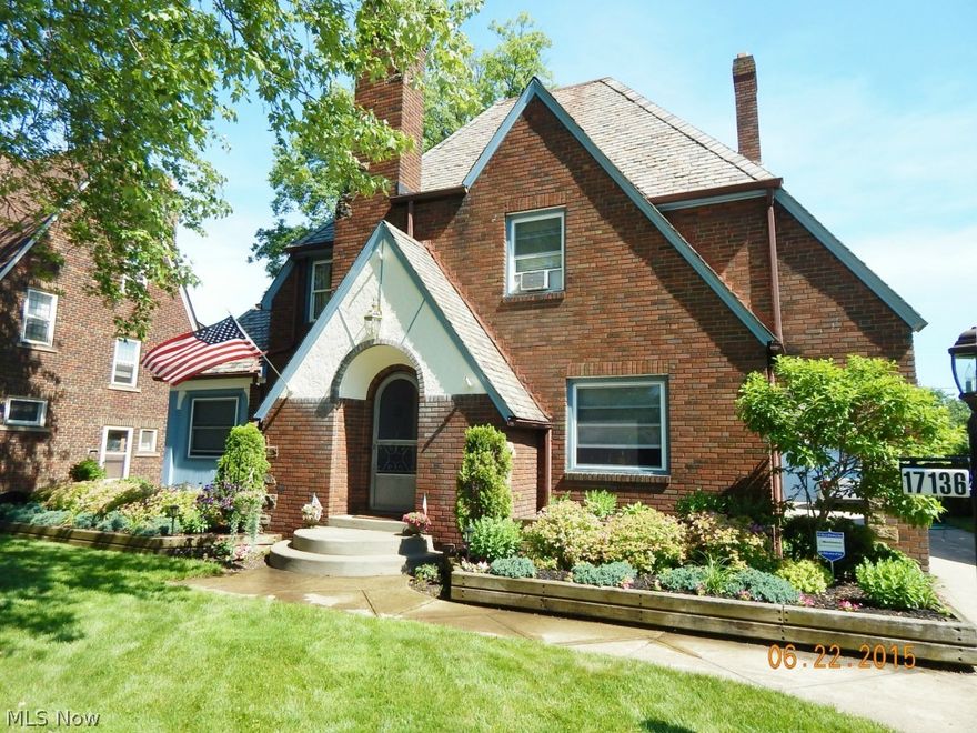 Welcome to 17136 Greenwood Ave! Immaculate, well maintained all brick tudor style home with tons of character. This rare find home is nestled on oversized .21 acre lot that is meticulously landscaped and has shed for storing all yard tools.  As you enter the home from the charming front porch, there is a welcoming and large living room with electric fireplace. Galley style eat-in kitchen is gorgeous with updated appliances and leads into the large formal dining room with built-in china cabinets and is perfect for large gatherings. 3 spacious bedrooms and balcony on the second floor.

Partially finished basement boasts stone fireplace with knotty pine rec room plus tons of storage. Also included is 1 year home warranty.

Home backs up right into St Joseph Academy. Homes very rarely come up for sale on this street, so don't miss the opportunity!