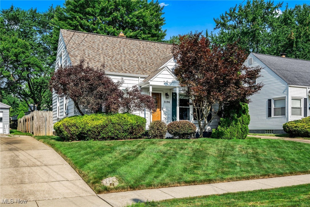 Welcome to 3196 7th Street — a beautiful move-in ready home, with great curb appeal, in one of the few areas in Cuyahoga Falls that has deeper lots. It has three (3) bedrooms, 2.5 baths, beautiful gleaming hardwood floors, a new roof (October 2024), newer hot water (2024), newer windows, newer laminate floors, a lovely paneled partially finished basement with a full bath, a spacious fenced-in back yard with a fire pit, a large patio for outdoor barbecues and dining, a smaller secondary patio behind the garage, two sheds to store your lawn equipment, and a 1 car detached garage with a garage opener and newer garage door. This lovey home is neat and clean, and very well maintained. It has neutral decor, new modern-style ceiling fans, an updated main bathroom with shower (3 years ago), two first floor bedrooms, and a large 2nd floor primary bedroom with beautiful pine floors, paneled walls, built-in dressers, built-in desk/makeup vanity, large walk-in cedar closet, half bath, and beam ceiling. The home also as central air, sump pump, newer garage doors, and more!