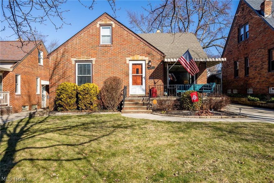 Situated on a quiet tree-lined street, this home is an exceptional choice for anyone looking to live in comfort! This brick Cape Cod features a spacious front porch and wonderful curb appeal. The main floor of this home has two bedrooms and a full bathroom for easy one floor living. The living room has a huge picture window for plenty of natural lighting. The quaint kitchen includes all appliances, including a dishwasher, refrigerator, and gas stove. The dining room has a slider that leads to the new wooden deck that overlooks the private backyard,great for entertaining, with a wooden privacy fence and a two car garage. The master bedroom upstairs has been expanded on the backside of the home, with an oversized full master ensuite. The lower level of this home features a partially finished, carpeted family or recreation room. The laundry room includes a Samsung washer and dryer purchased in 2021. Updates include: new furnace (2021), new deck (2021), and new privacy fence. This home is