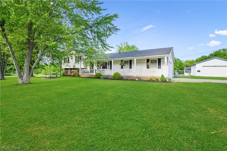 Welcome to your new Streetsboro Ohio home located on a quiet street. 3 bedrooms, 3 full baths, with over 1900 square feet of living space!  This 4 level split offers tons of potential, including large private 1.5+ acre lot.  Enter through the front door after being greeted by oversized porch, to a fully renovated living area.  Laminate flooring, and free flowing into formal dining and updated kitchen.  Lots of cabinet space and countertops, with bright neutral colors throughout.  Large family room and bath, with potentially 4th bedroom located on the lower level.  3 additional bedrooms including master suite located upstairs.  All bathrooms have been updated and this home has charm throughout.  Lower level exits to patio area, with small fenced in space for dogs to roam.  Nothing but absolute privacy as you enjoy your summer evenings in the back of the home. 2 car attached, and oversized 2 car detached outbuilding - perfect for tinkering! More details on this beautiful home will be ava