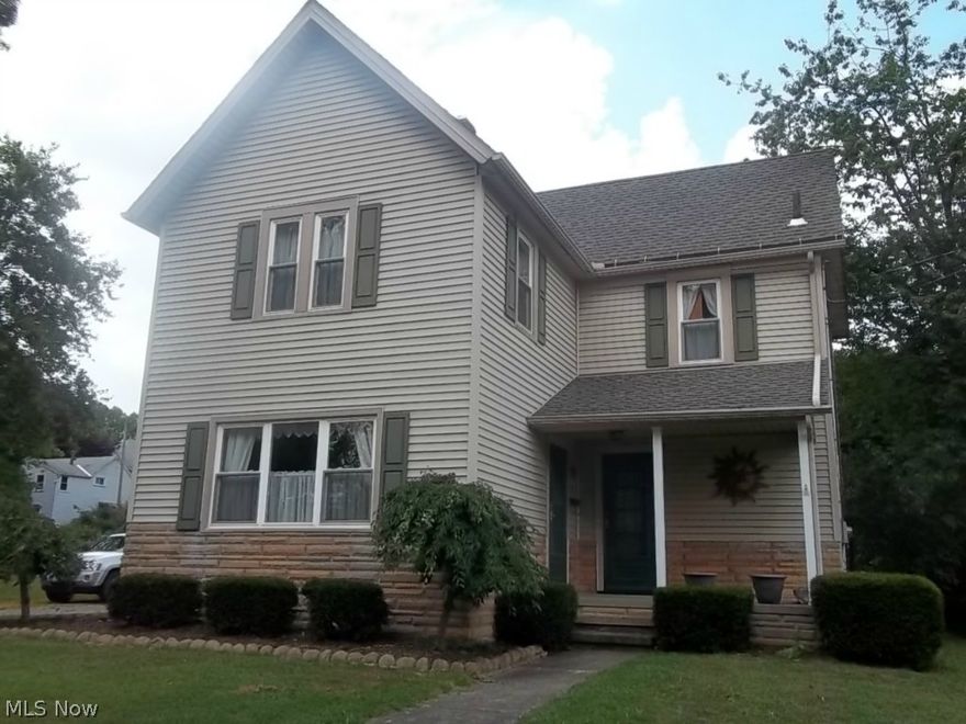 Well Maintained 2 Story on 3 lots=1/2 Acre! Formal LR with new walls, ceiling, reinsulated, new entry door & ceiling fan. Formal DR w/Built-in shelving & ceiling fan. Kitchen remodeled 2001 by RH Homeworks: ceramic tile floor, tiled backsplash, tiled counters, cabinets w/pull out drawers, Center Island, New Entrance door!! 1st floor laundry & 1st floor full bath w/shower stall. 2nd floor has 3 BDs & full bath. Vinyl siding, Vinyl windows, high efficiency furnace & C/A 3 yrs, 1 car detached garage, extra parking, covered patio, fenced yard. Neutral décor throughout-Move-in condition!