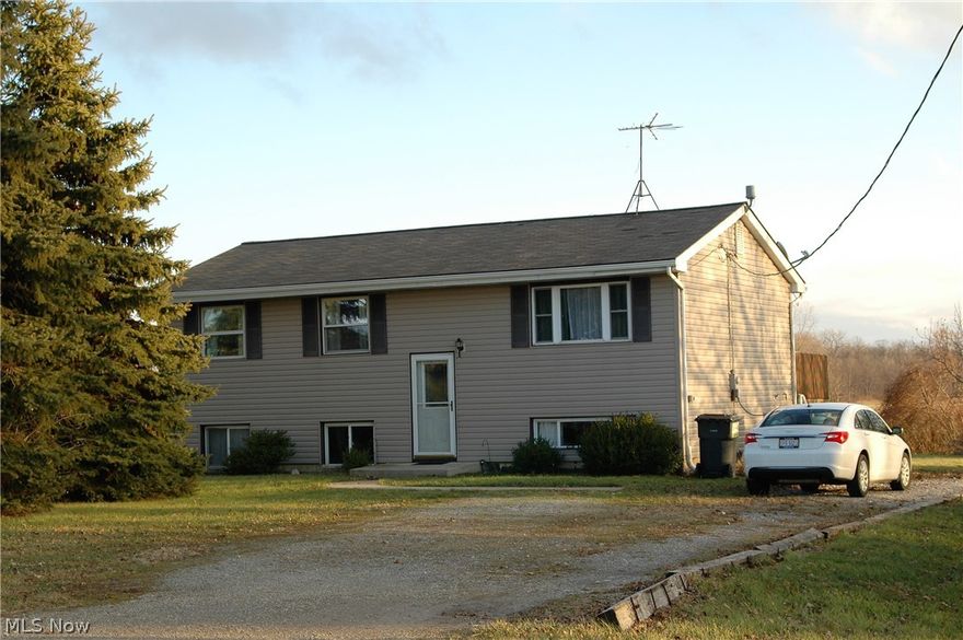 Located on Rt 6 just west of Wahl Rd, this 3 bedroom home sits on .63 acres of land and has a deck off the back of the house overlooking the backyard and the neighboring acres of farmland. The home is constructed as a bi-level but the lower level is unfinished and waiting for your creative touch. Property currently has homestead reduction, property taxes listed are without homestead reduction.