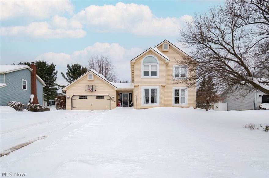 Welcome to 2815 Saybrooke Blvd! This beautiful 3 bed, 2.5 bath colonial is completely move-in ready and is located in the desirable Partridge Highlands. The main level is abounding with natural light and offers a spacious open floor plan. Find your culinary inspiration in your updated kitchen with large bay window and newer appliances. Lower level also features a wood burning fireplace in the formal dining area. Upper level boasts owner's suite with walk-in closet and owner's bath with large double sink vanity. The remaining two bedrooms and second full bath round out the upper level. Full finished basement with newer carpet. Laundry hookups on main level and lower level. Enjoy your summer evenings on your beautiful deck overlooking your backyard and tranquil koi pond. Don't miss your opportunity to own this home. Schedule your private viewing today!