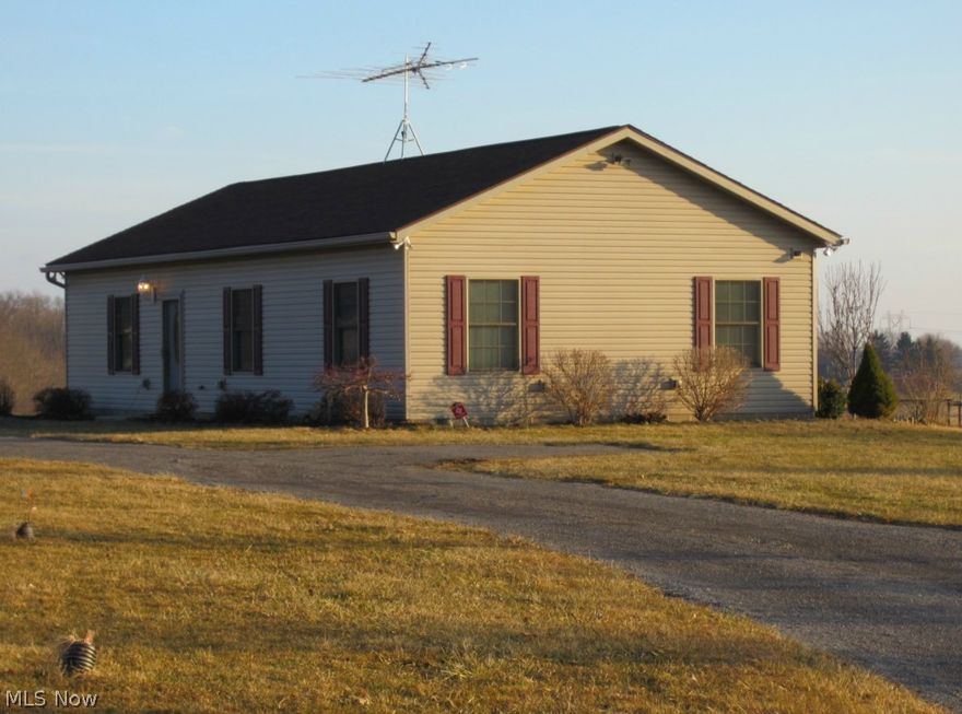 Welcome to this terrific starter home situated on 5.88 acres.  Plenty of room to expand on this property.  This home has been well maintained.  Septic system was installed with home expansion in mind.  200 amp electrical service.  9' ceilings.  Quiet country setting.  Louisville schools.  Mineral rights NO NOT convey.  Call today for showing.