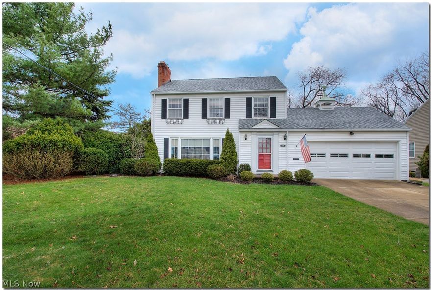 Don’t miss out on this Classic Rocky River Colonial ideally set on a cul-de-sac lot.  The first floor features a large Living Room with wood burning fireplace and large picture window. Off the living room is the eat-in Kitchen which is spacious enough to enjoy with family and friends. The Kitchen leads to the formal Dining room with wood floors and three seasons room with views of the private back yard.   Also on the first floor is an updated half bathroom and access to the two car garage.  Upstairs are three nicely sized bedrooms all with wood floors, and an immaculate full bath.  There is a full basement which is clean and dry and includes another fireplace. The backyard is perfect for enjoying the summers in Cleveland! Furnace and AC are 2010 roof 2014, also included is a home warranty for the new owner.  Call today to make this one yours!