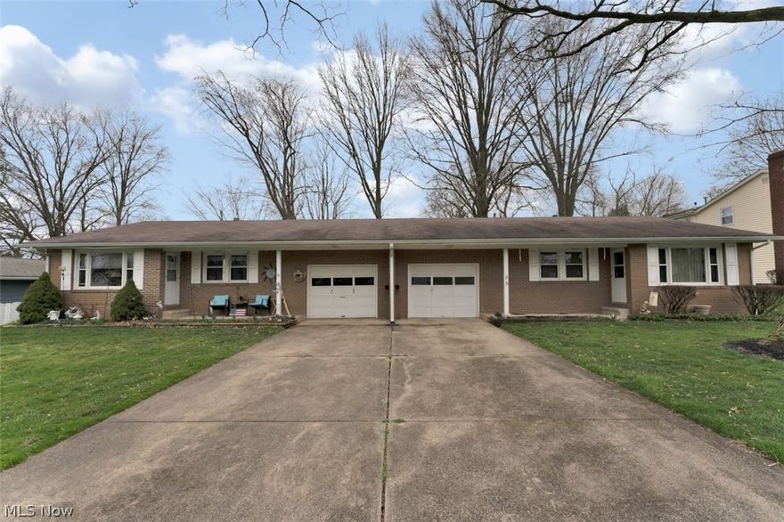 You don't want to miss out on this lovely ranch duplex on a residential cul-de-sac in New Middletown! This pretty brick home is very well maintained and has great curb appeal. Nice layout and both sides have freshly painted rooms, ceramic tile in large eat-in kitchens and bathrooms, newer counters and cabinets in the kitchens. Both have laundry rooms. Backyard is fenced and has a shed. Pre-sale home inspection has already been done and remedies completed. 2 bedrooms and 1 bath on each side. Tenant in unit 58 -rent is $775 and pays utilities- month to month. House has vinyl windows throughout. Appliances- except unit 56 washer -are included in the sale. Seller lives in unit 56 and wishes to remain as a tenant. Pre-approved buyers or must submit proof of funds.