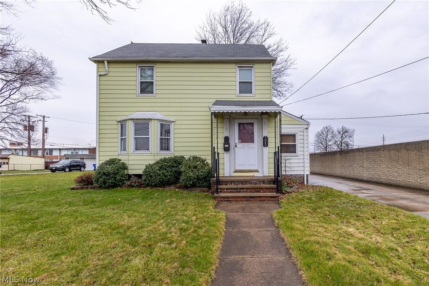 Very well maintained colonial on a DOUBLE LOT * 2 bedrooms * 1 bath * Foyer entrance to living room with hardwood floors * Dining room with bay window and hardwood floors * Enclosed sun room off living room * Full basement * Kitchen with plenty of counter space * 6 panel solid hardwood doors * extra shower in basement * 2-1/2 car garage * shed * patio * glass block windows in basement * Circuit breaker box 2017 * Roof 14 years * most windows 7 years old * Hot water tank 2019 * sump pump 3 years * All appliances stay * ONE YEAR HOME WARRANTY!