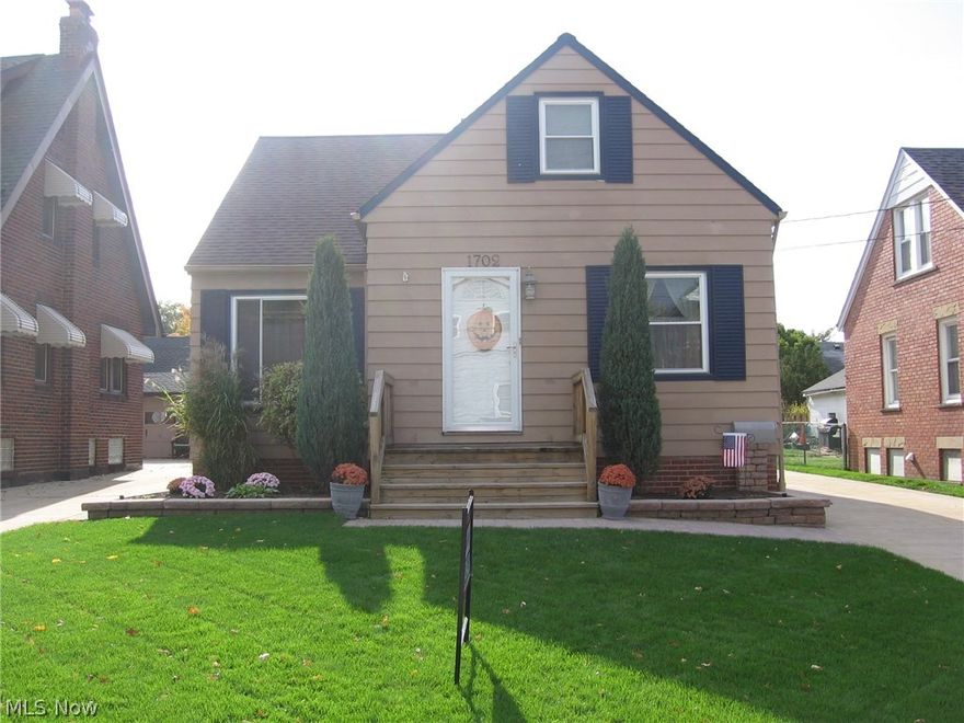 Great Wickliffe 3 bedroom, 2 full bathroom bungalow is in move in condition.  Bathrooms have been recently remodeled. New Hot Water Tank December 2015.  All appliances stay and a home warranty offered.  First floor has hardwood flooring. The carpeted master bedroom has a walk in closet and separate heat and air conditioning unit.  Enjoy the back patio when summer returns.  The front and back yards are equipped with a sprinkler system. There is a two car detached garage.  Don’t miss this home, it’s priced to sell and will sell quickly.