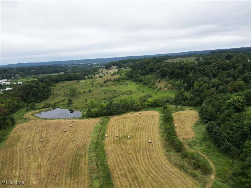 This remarkable 25-acre property located in Guernsey county close to New Concord has everything you need to make it your dream property. From the garage that has a full bathroom in it to the pond that is stocked to the beautiful building site that overlooks the pond, what an absolutely great investment this would be! This is part of a larger farm that is being offered in multiple parcels so check into that option as well, but wow this one is just flat out a very nice property. It does have a food plot on it for hunting and the pond is stocked so this one could be taken in a lot of different directions. Build, hunt, farm, it's all here and ready to go. Property will be surveyed once it is under contract to determine final acreage. Taxes TBD